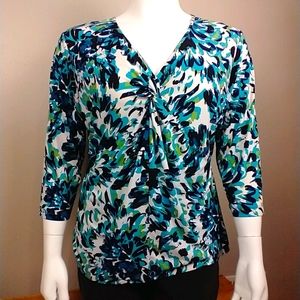 Chico's 3/4 sleeve multicolor top